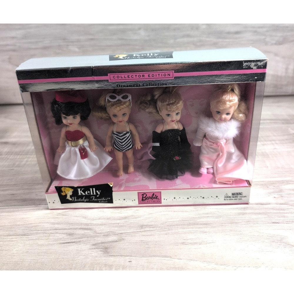 Barbie Kelly Nostalgic Favorites Giftset Ornament Collection Mattel B5729 2003